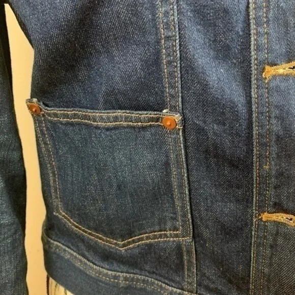 Madewell Denim Plaid Trucker Jean Jacket NWOT - Picture 8 of 13